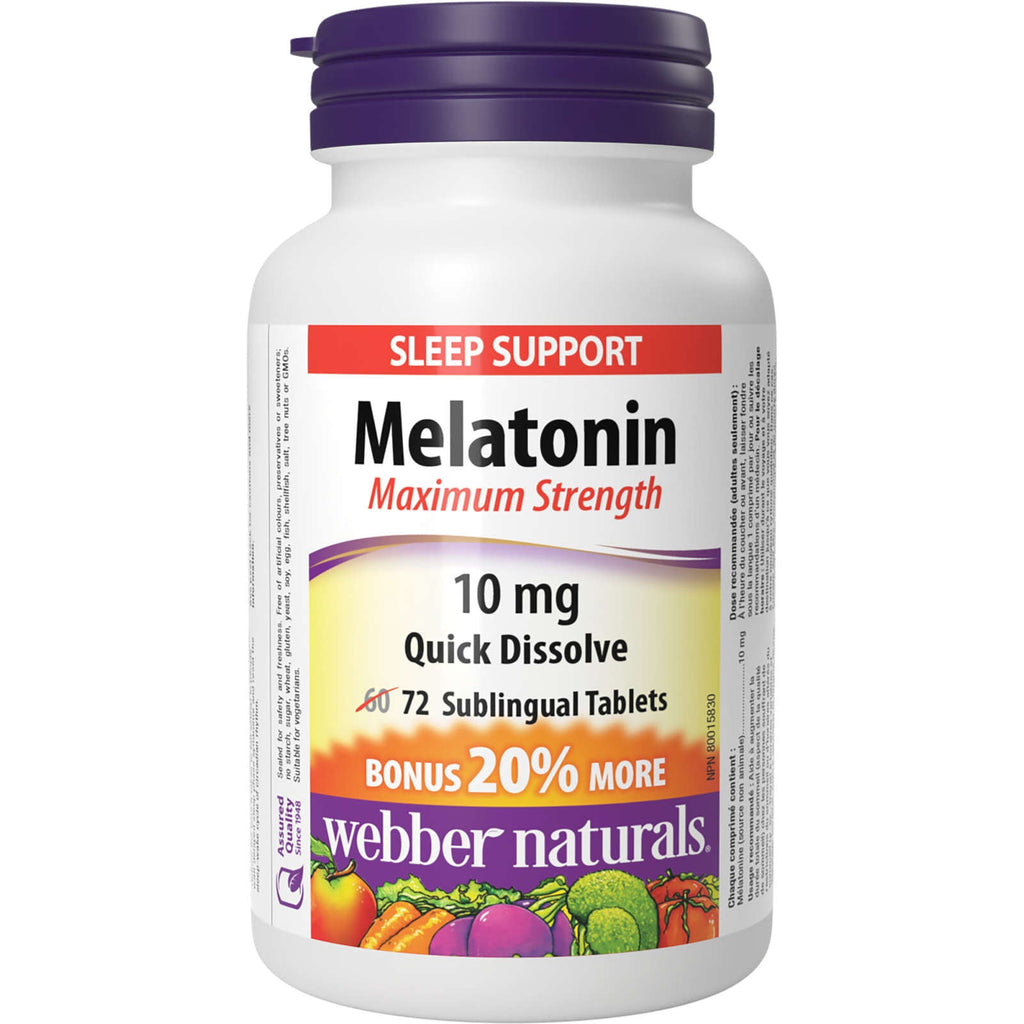 Melatonin Maximum Strength Quick Dissolve 10 mg