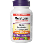 Melatonin Maximum Strength Quick Dissolve 10 mg