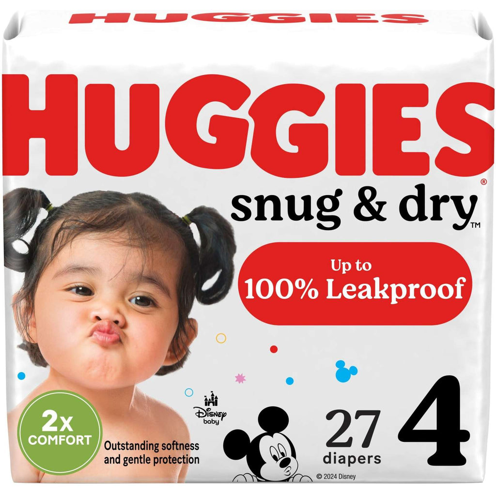 Snug & Dry Baby Diapers, Size 4 (22-37 lbs)