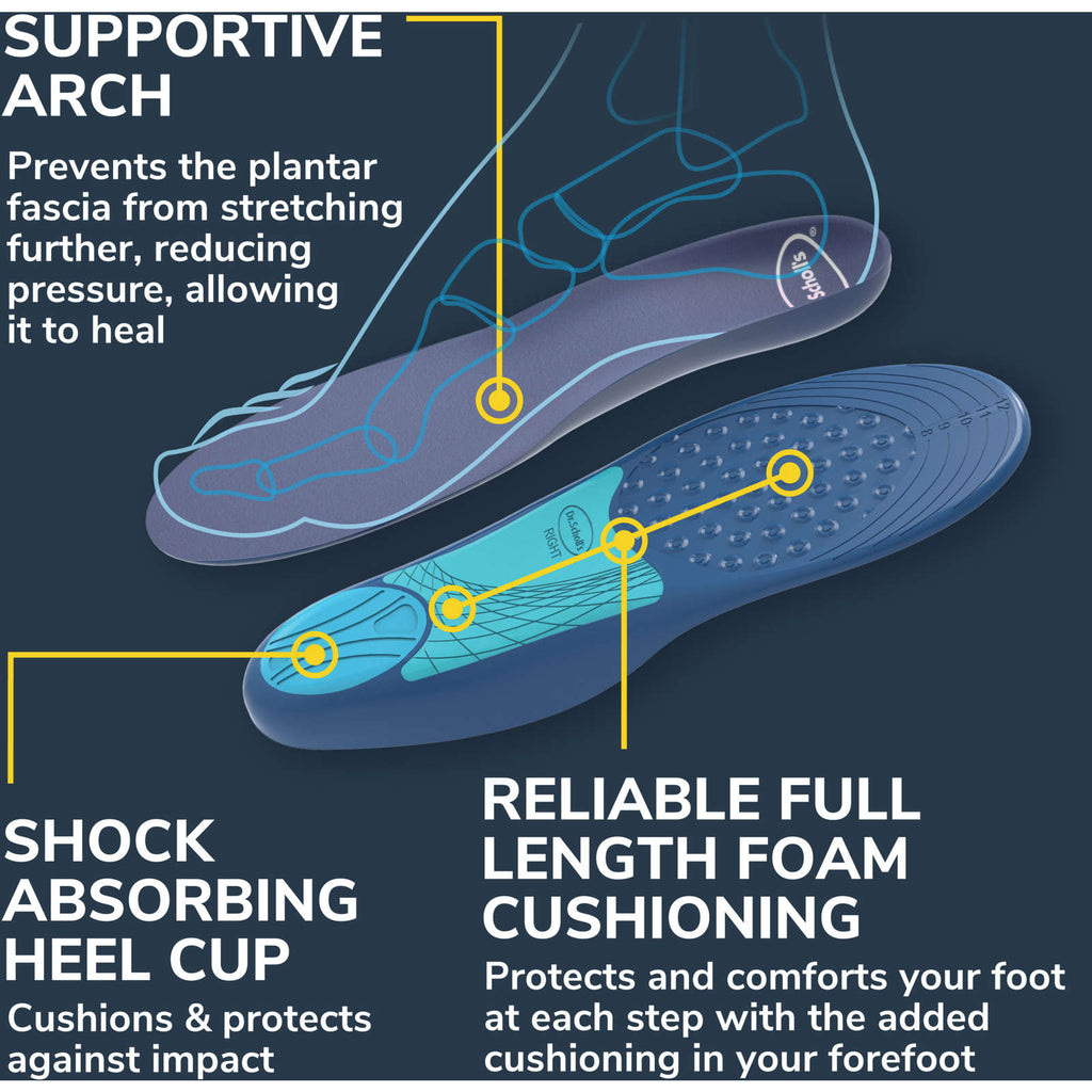 Dr. Scholl’s® Pain Relief Orthotics For Plantar Fasciitis, Men's, Sizes 8-13