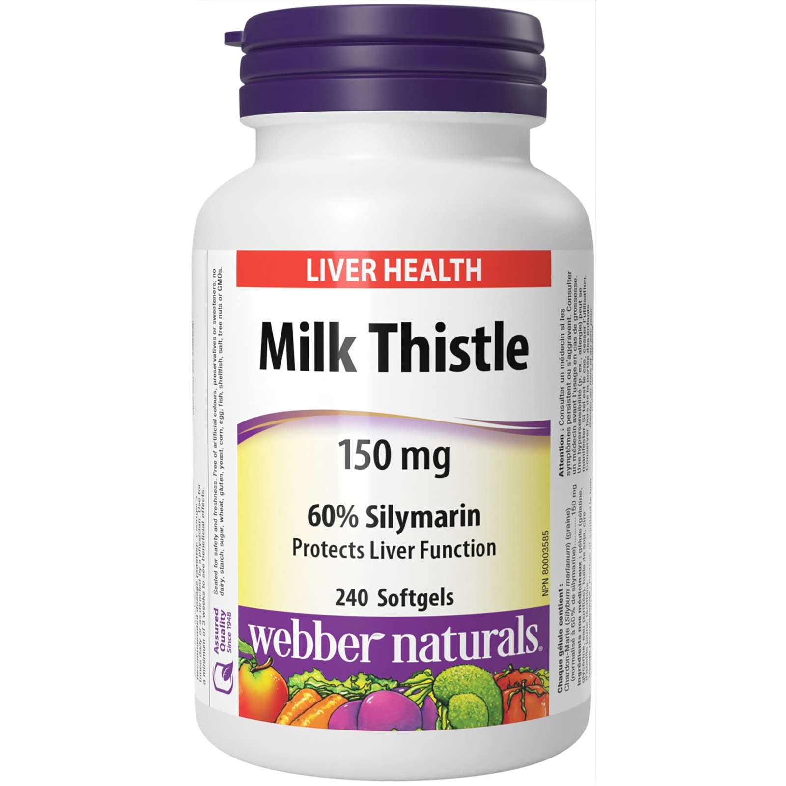 Milk Thistle 60% Silymarin 150 mg