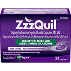 ZzzQuil Nighttime Sleep-Aid LiquiCaps, 24 Count