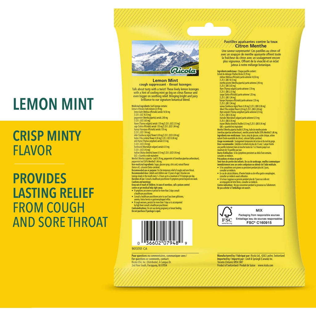 RICOLA HERB COUGH DRP LEM/MINT