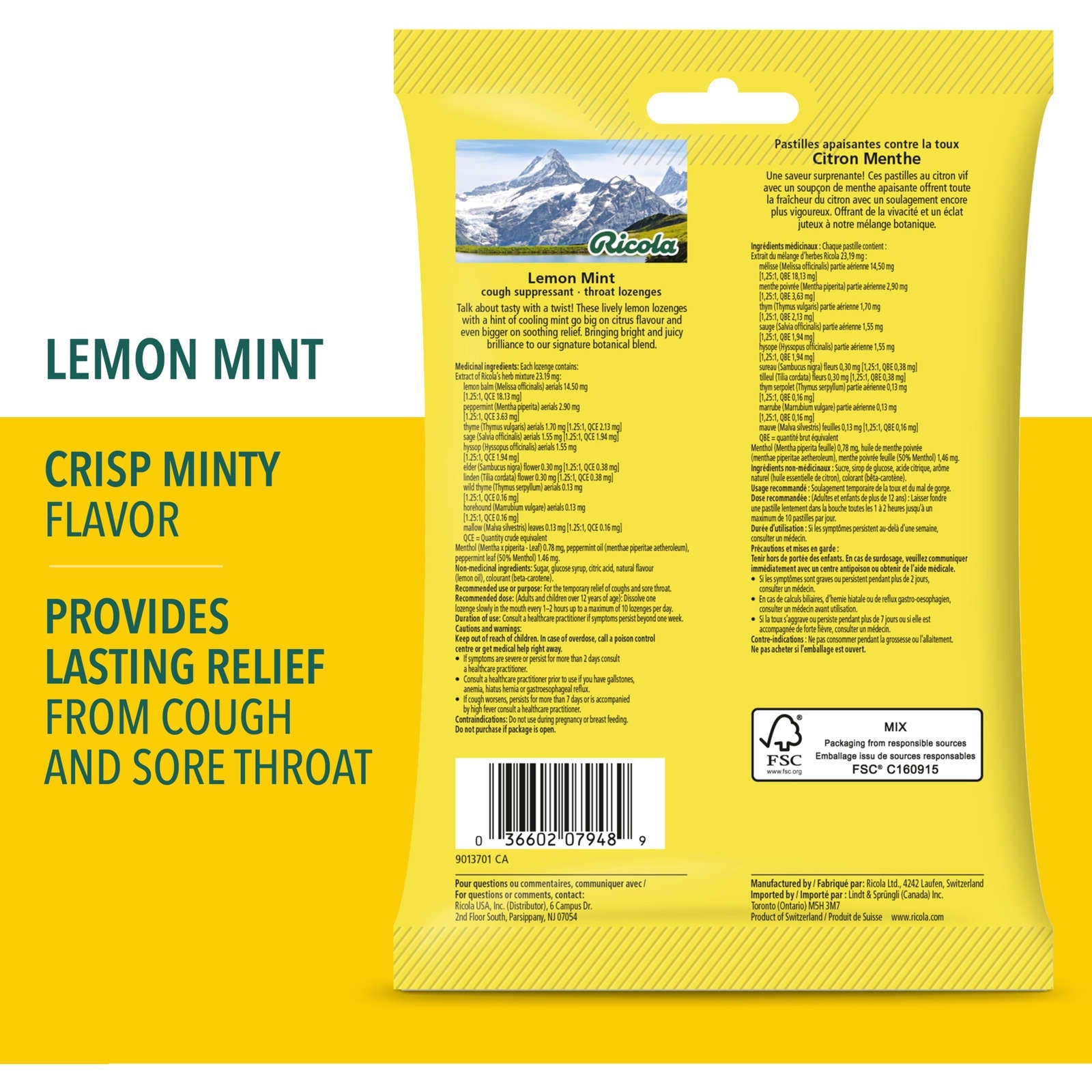 RICOLA HERB COUGH DRP LEM/MINT