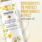 Sulfate Free Conditioner, Hair Strengthening Anti Frizz Damage Repair with Castor Oil, Safe for Color Treated Hair, Nutrient Blends