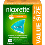 Nicotine Gum, Quit Smoking Aid, fresh Fruit, 2mg