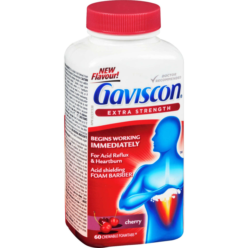 Gaviscon Extra Strength Chewable Foamtabs Cherry