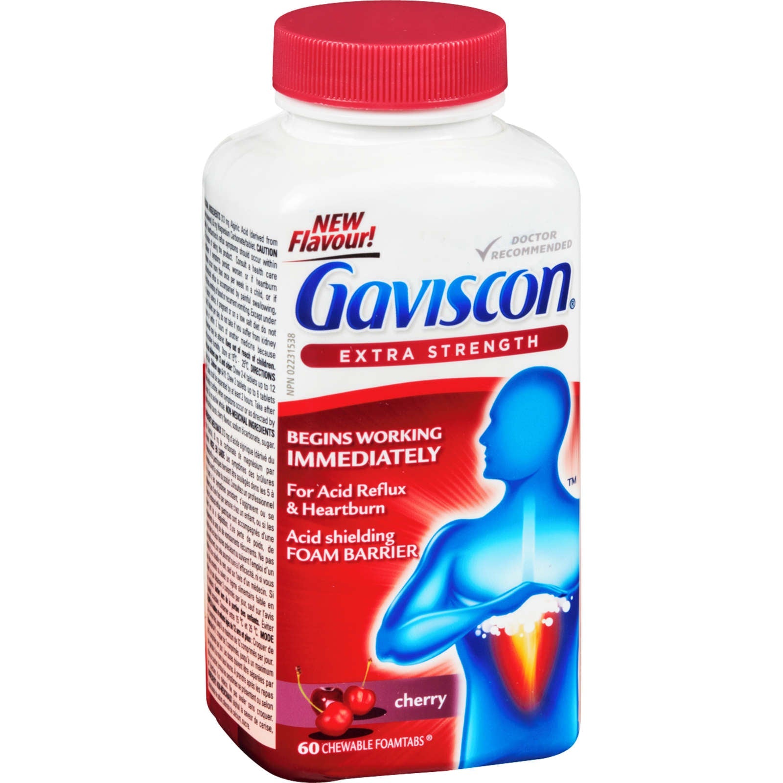 Gaviscon Extra Strength Chewable Foamtabs Cherry