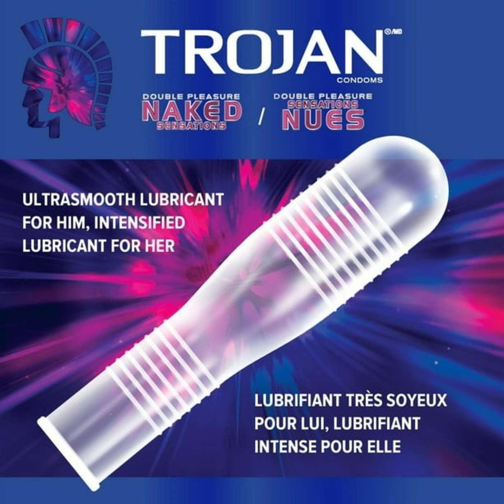 Naked Sensations Double Pleasure Condoms, Extra Lubricated Inside & Out