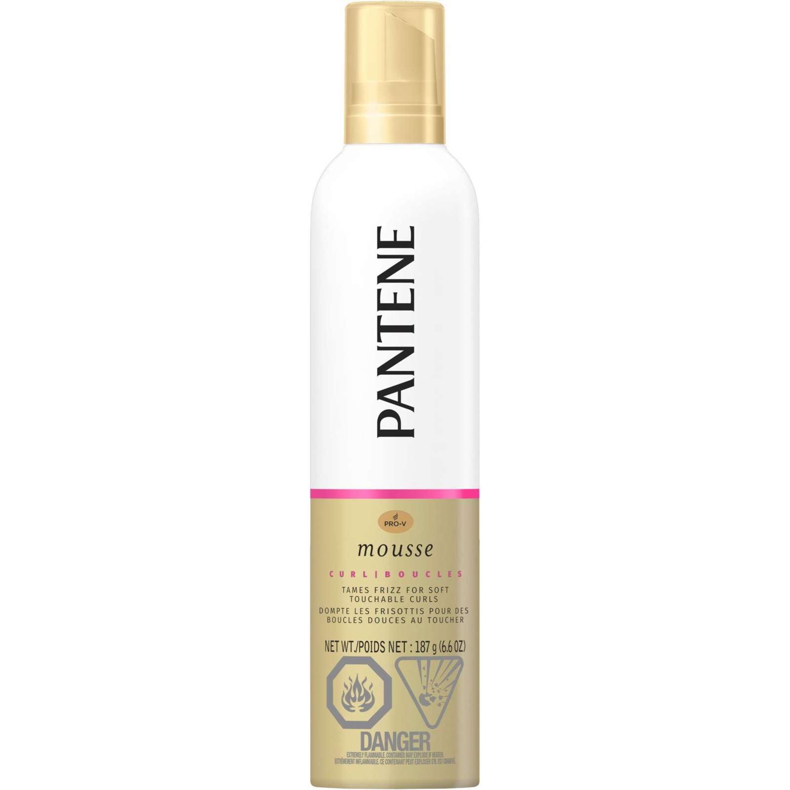 Pantene Pro-V Curl Mousse to Tame Frizz for Soft, Touchable Curls, 187 g
