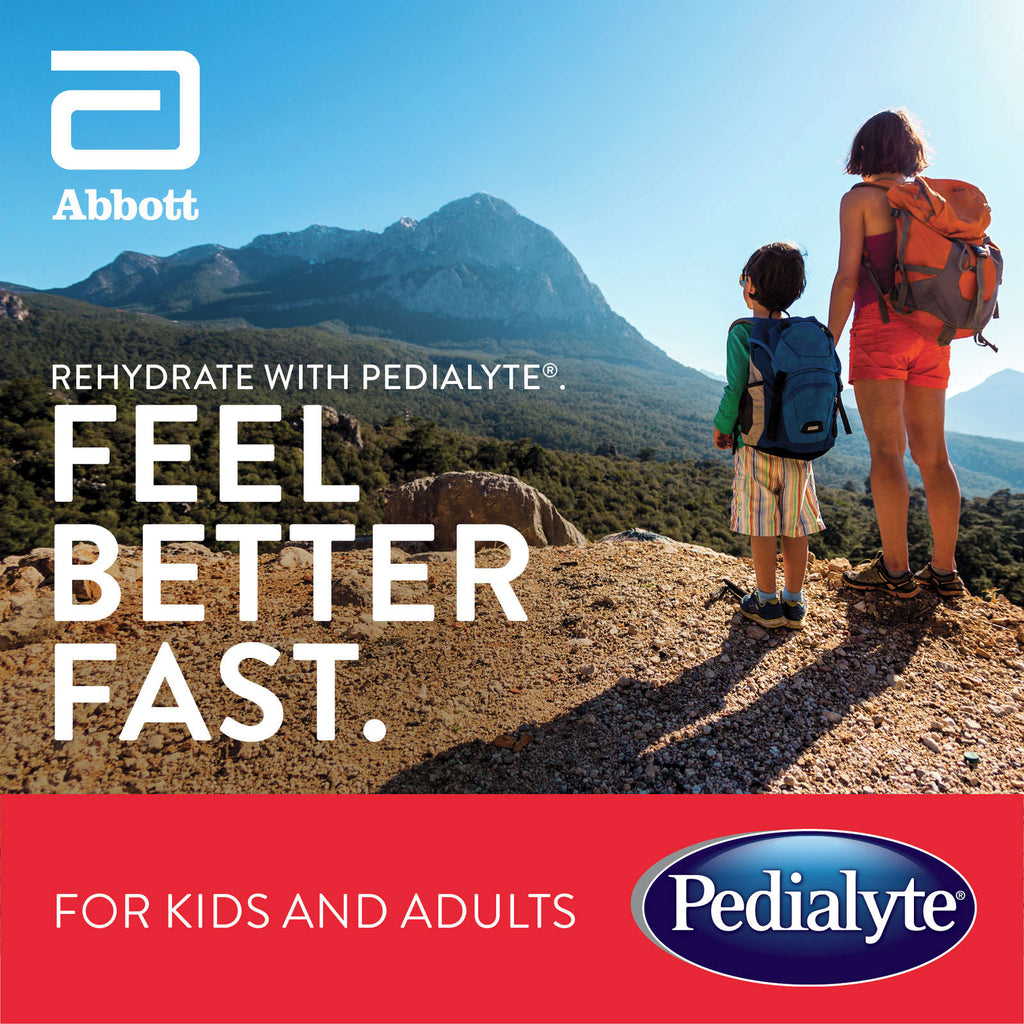 Pedialyte® AdvancedCare, Electrolyte Oral Rehydration Solution, Cherry Punch, 1-L Bottle