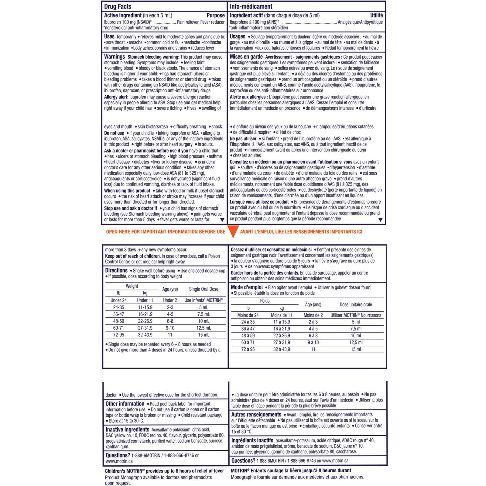 Children's Liquid Pain Relief, Ibuprofen, Fruit Flavour