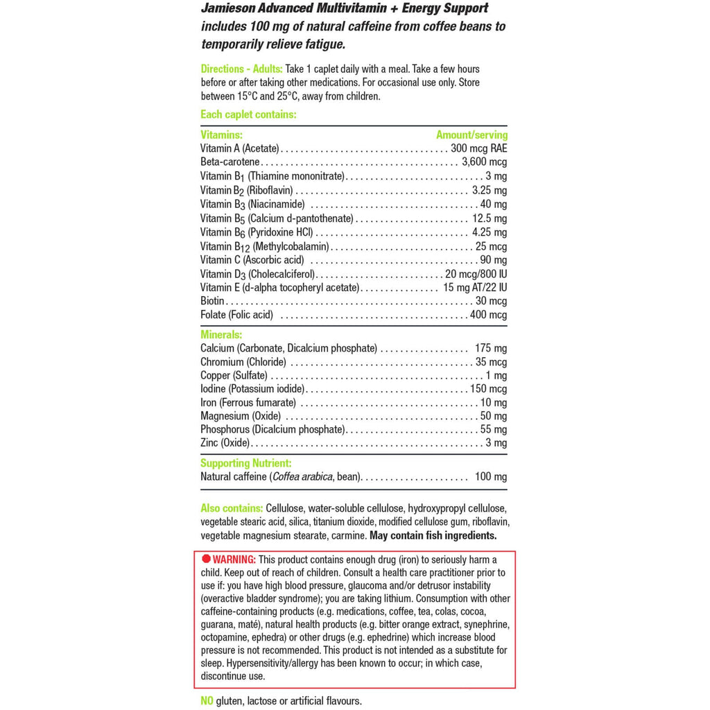 Advanced Multivitamin & Energy Support