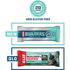 CLIF BUILDERS™  - Protein Bars - Chocolate Mint - (68 Gram Non-GMO Bars, 12 Count)