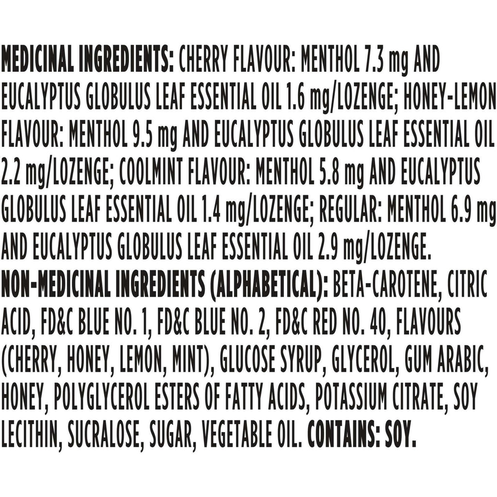 Halls Relief Mentho-lyptus Assorted Flavours, 4 x 9 Cough Drops Multipack