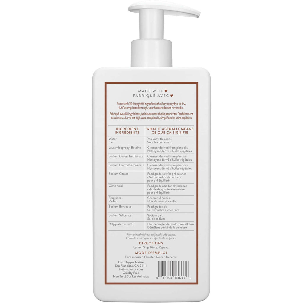 Coconut & Vanilla Moisturizing Shampoo