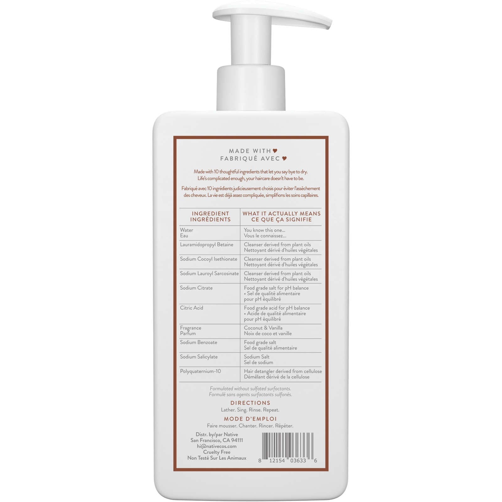 Coconut & Vanilla Moisturizing Shampoo