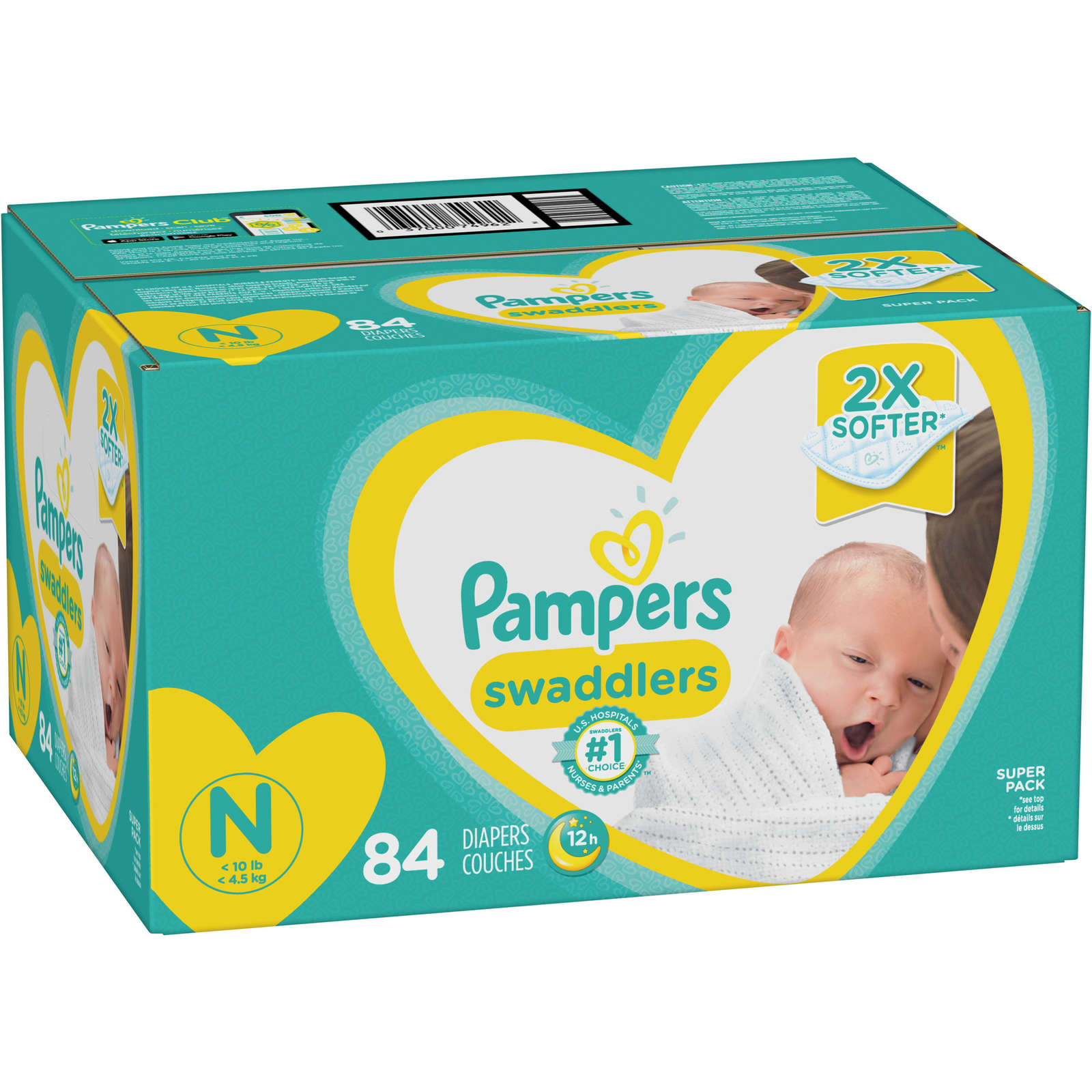 Pampers Swaddlers Newborn Diapers Size N