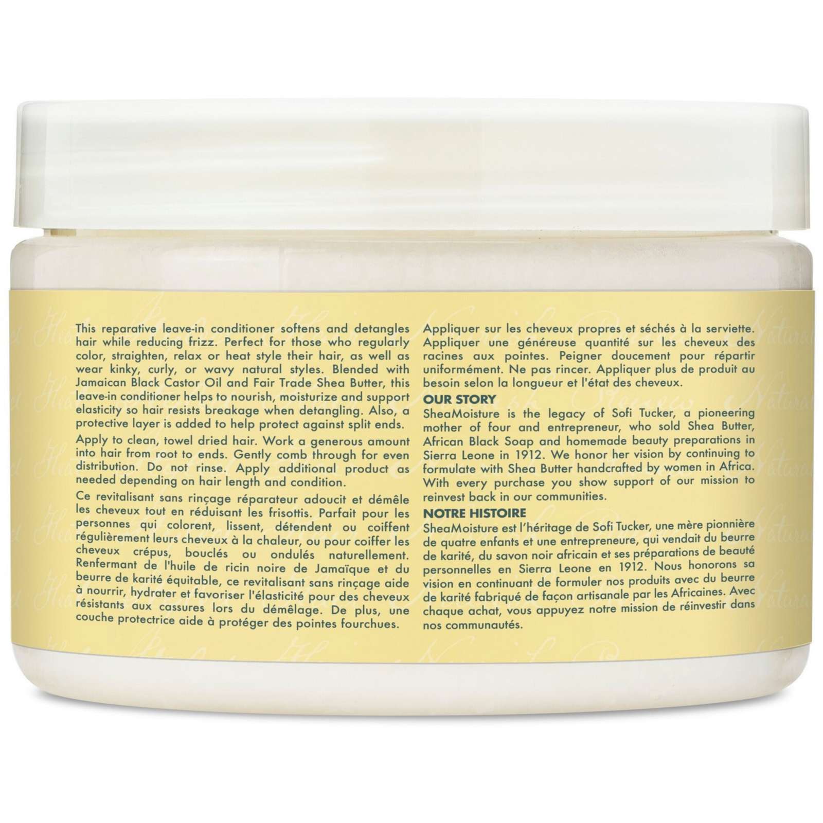 Strengthen & Restore Leave-in Conditioner for dry hair Jamaican Black Castor Oil with Shea Butter, Peppermint and Apple Cider Vinegar 340 ml