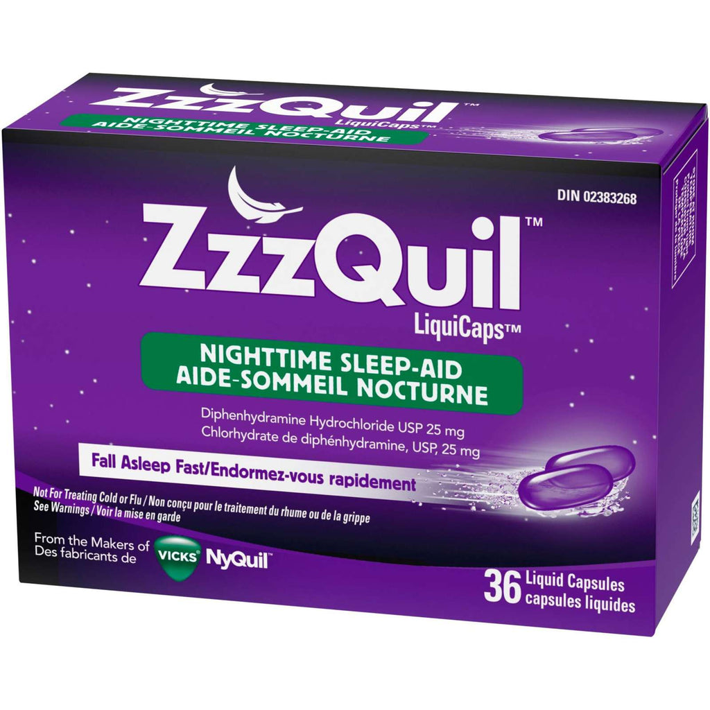 ZzzQuil Nighttime Sleep-Aid LiquiCaps, 36 Count