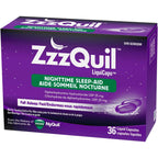 ZzzQuil Nighttime Sleep-Aid LiquiCaps, 36 Count