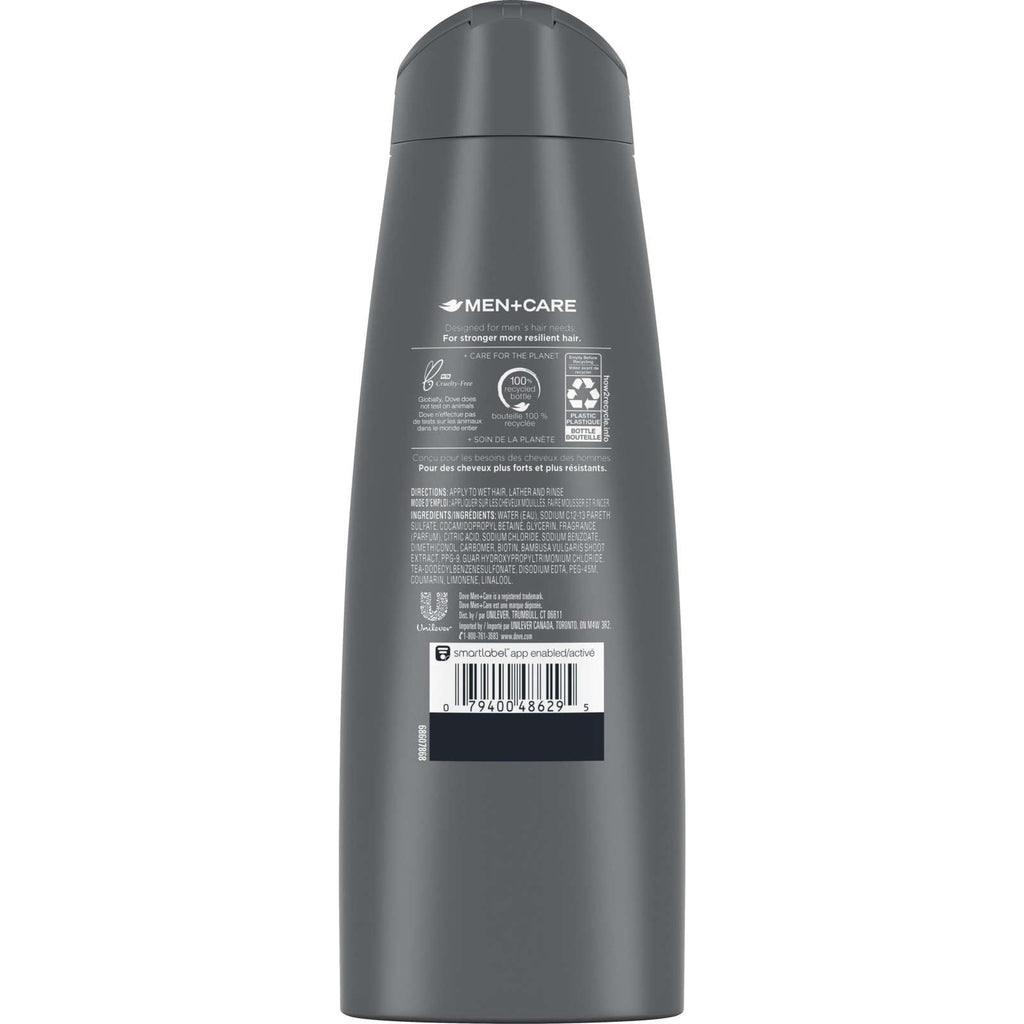 Dove Men+Care  Hair Fall Protection 2-in-1 Shampoo and Conditioner Strengthens Hair Fiber with Bamboo Extract 355 ml