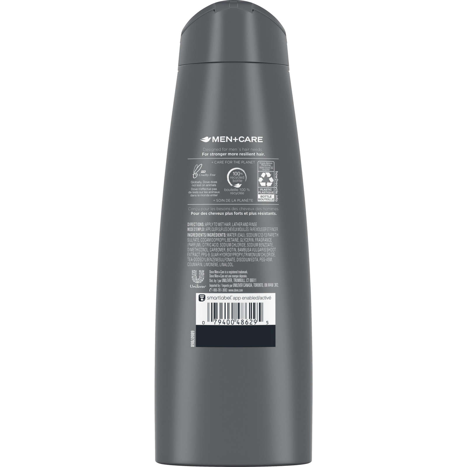 Dove Men+Care  Hair Fall Protection 2-in-1 Shampoo and Conditioner Strengthens Hair Fiber with Bamboo Extract 355 ml